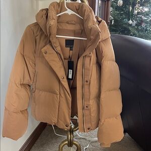 Banana Republic Camel Puffer Jacket